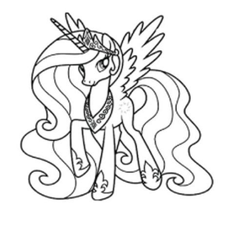 My Little Pony Coloring Pages Princess Celestia - Part 7